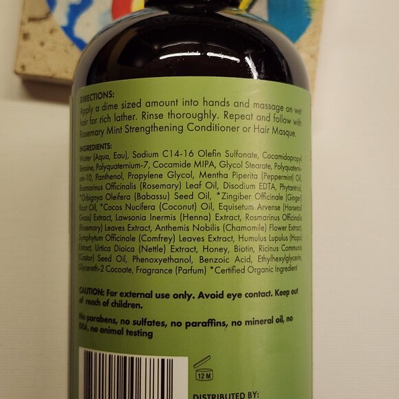 Mielle Rosemary Mint Strengthening Shampoo 12oz - Picture 6 of 7